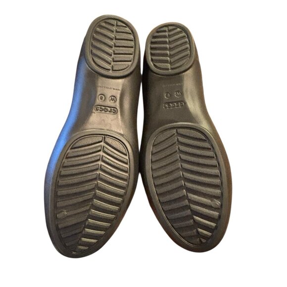 Crocs Womens Kadee Black Rubber Mary Janes Ballet Flats Size 8 - Picture 6 of 6